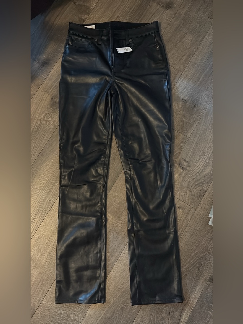 NWT Women’s Gap Black Faux Leather Pants TALL